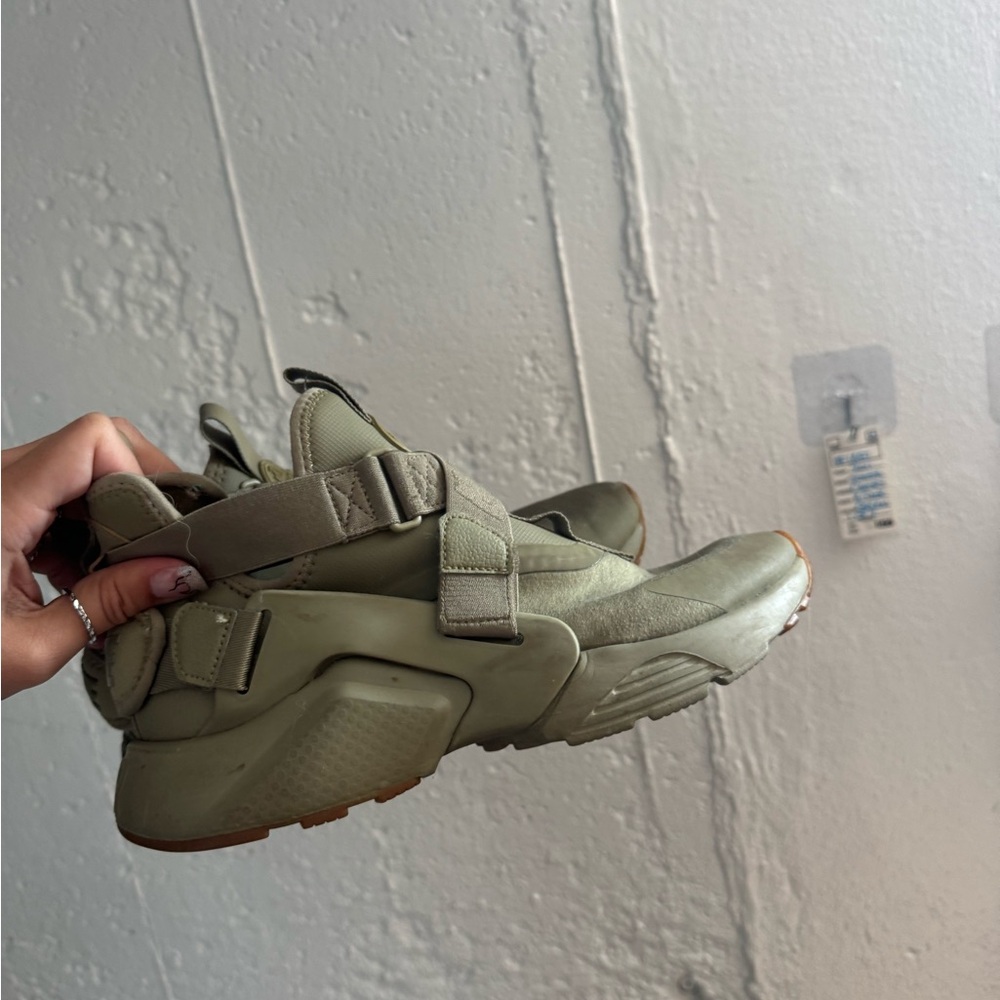 Green Nike Huarache city boys
